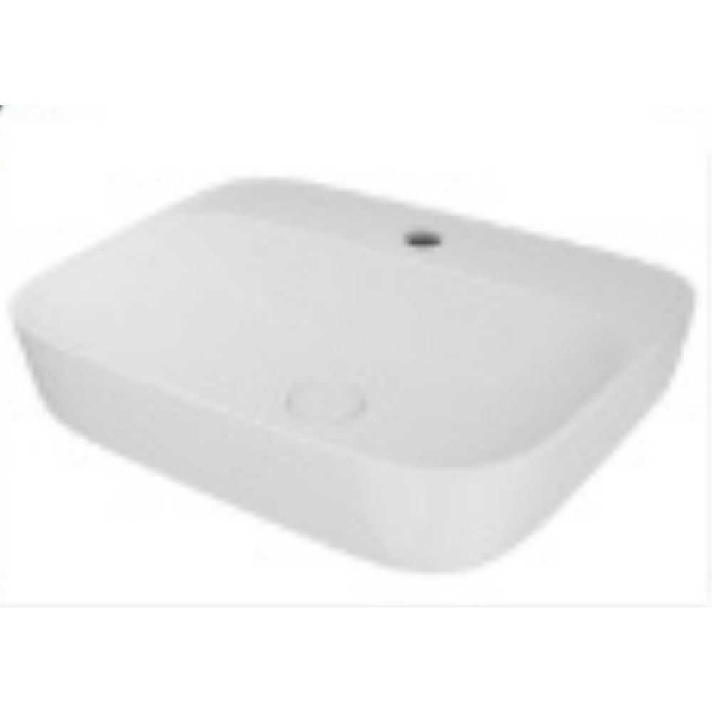 Modern Rectangular White Ceramic Sink